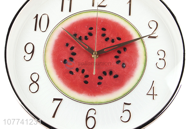 Latest Fruit Pattern Wall Clock Decorative Hanging Clock