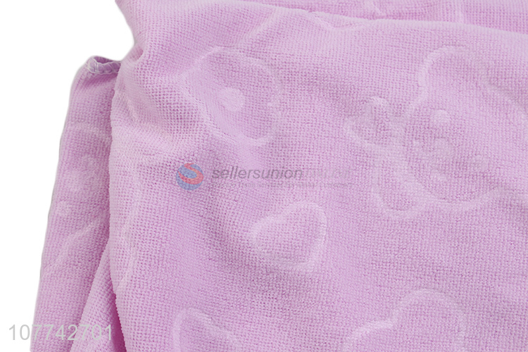 New design soft bath towel with cute bear pattern