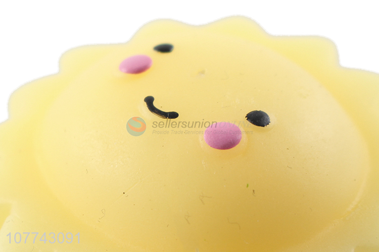 New style light yellow sun rebound toy vent toy