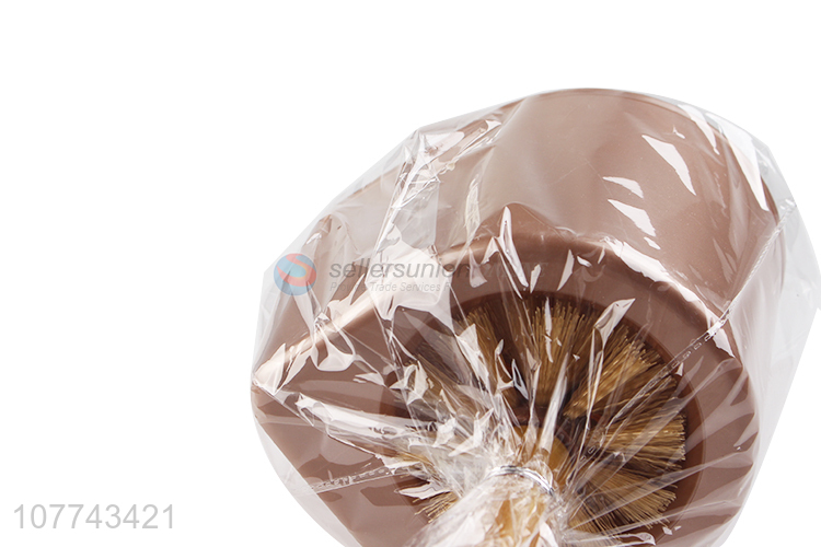 Fashion Plastic Toilet Brush With Holder Set For Toilet Cleaning