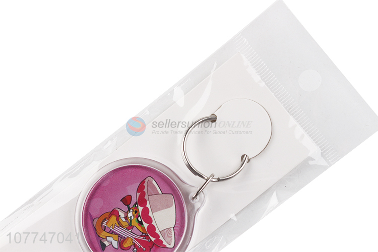 Cute Printing Plastic Pendant Keychain Fashion Key Chain