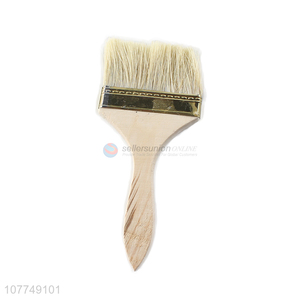 High quality wooden handle paint brush pig hair paint brush decoration tool