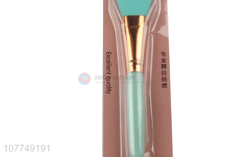 Wholesale beauty tools eco-friendly silicone mask brush with plastic handle