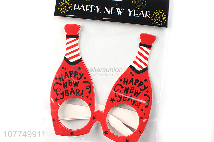 Factory supply red beer bottle shape sunglasses for party