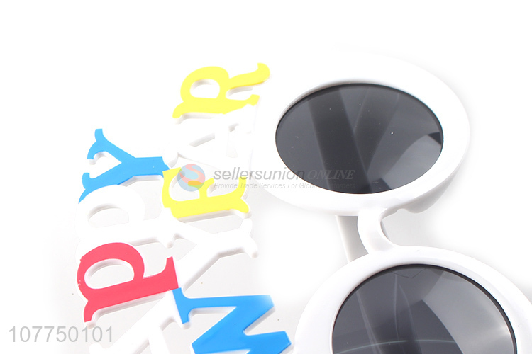 Festival colorful new year theme party decorated eyeglasses