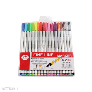 Low price 18 colors fine line markers permanent fine liner