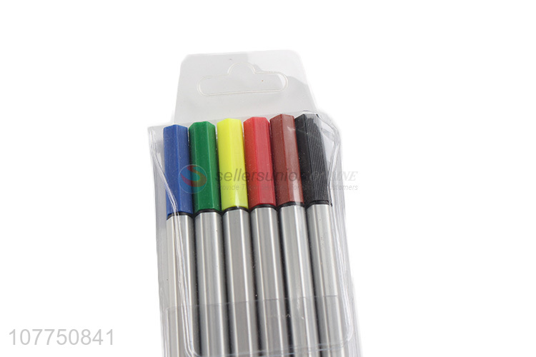 Factory price 6 colors fine line markers fine line pens