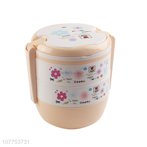 Hot Sale Plastic Multi-Layered Lunch Box With Lock