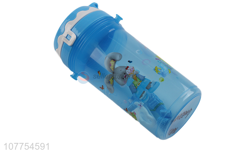 Best Sale Cartoon Printing Plastic Water Bottle Straw Cup