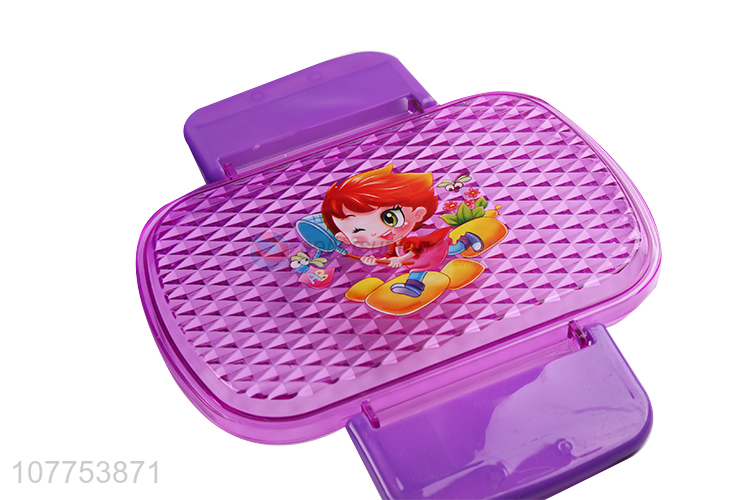 Cool Design Plastic Lunch Box With Spoon And Lock