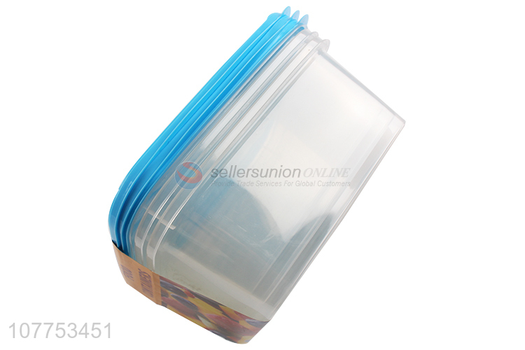 Good Quality Plastic Food Containers 3 Pieces Preservation Box Set