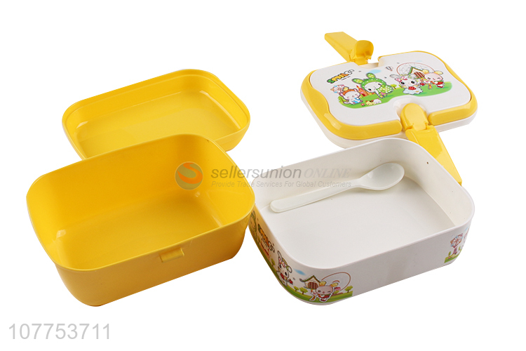 Portable Plastic 3 Layers Lunch Box With Handle Wholesale