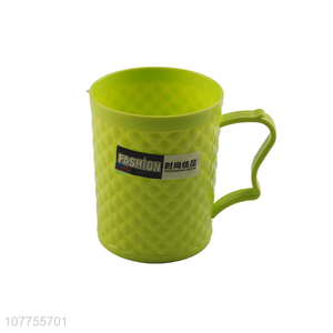 Fashion Colorful Plastic Cup Water Cup Tooth Mug With Handle
