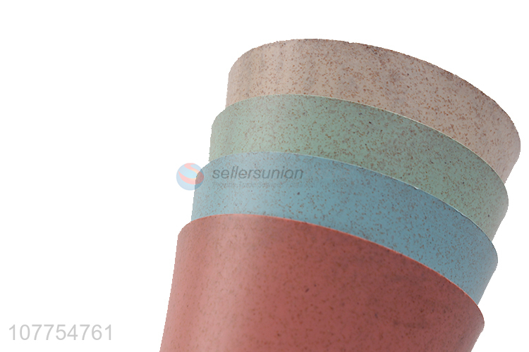New Design 4 Pieces Plastic Water Cup Eco-Friendly Juice Cup