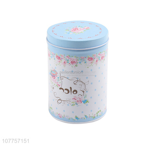 Best Sale Household Food Cookie Storage Box Cylindrical Tin Can