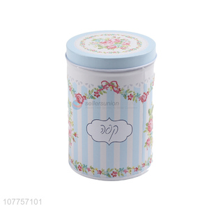 Good Price Colorful Cylinder Tin Jar Tin Can Storage Box