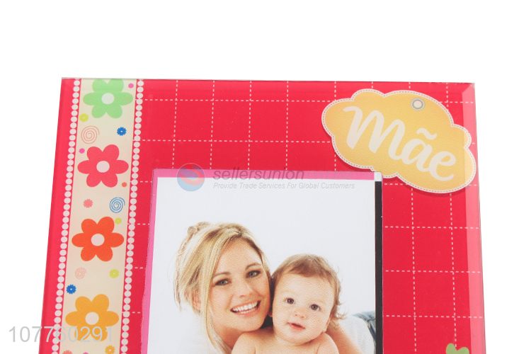 Wholesale modern custom photo frame wall hanging glass photo frame