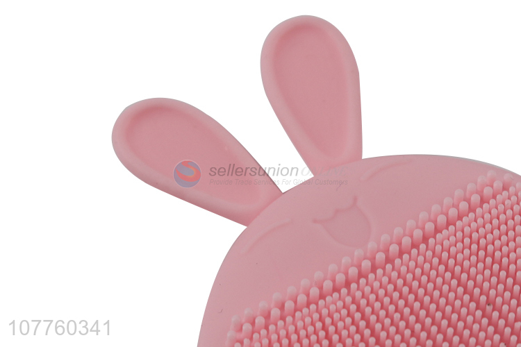 High quality daily-use face wash tool rabbit silicone face wash