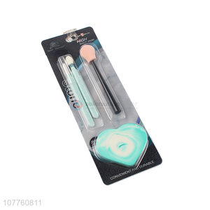 Good Price Eyebrow Brush Lip Gloss Stick Makeup Sponge Set
