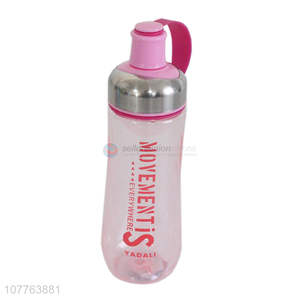 China factory leakproof motivational water bottle with handle
