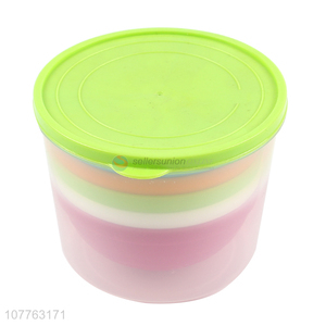 High quality colorful food grade pp material bowl set with storage box