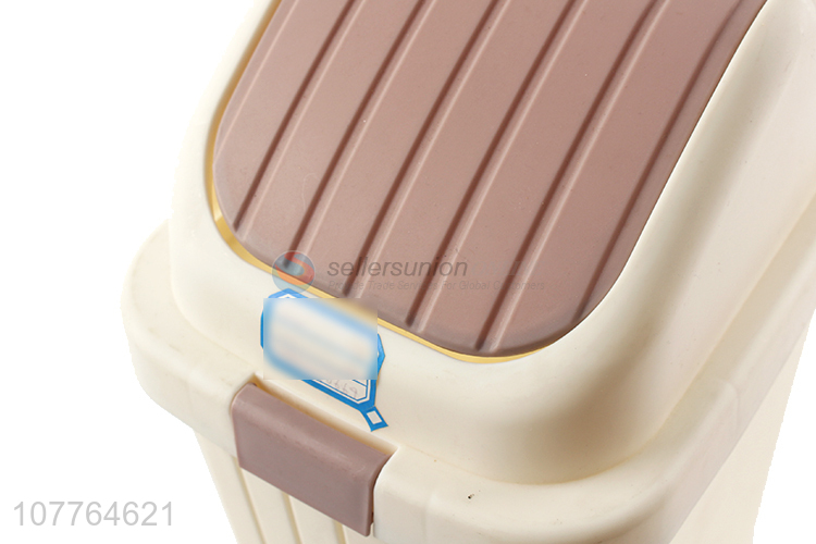 Hot selling household touchpad type plastic trash bin rubbish can