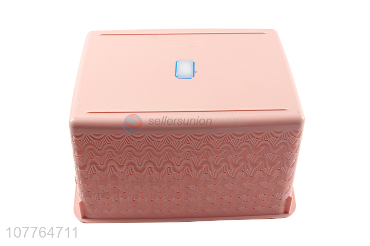 Wholesale fashionable rectangular plastic storage basket for kitchen