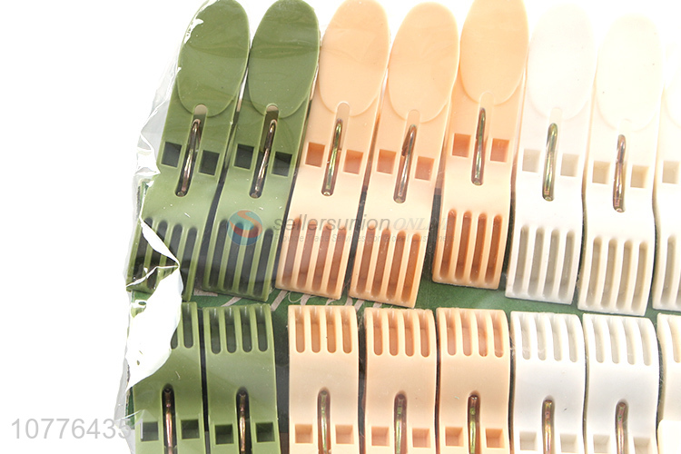 Factory direct sale 16 pieces plastic clothes pegs plastic clothes pins