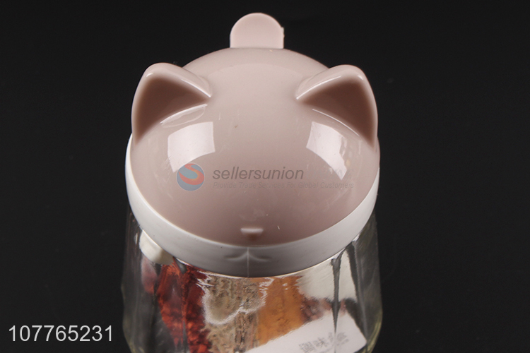 Hot sale cartoon design plastic seasoning box salt box