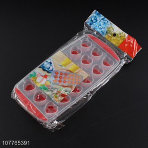 Best selling heart shape silicone ice cube mould ice block mold