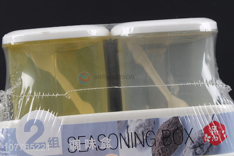 Good quality plastic seasoning box salt and pepper box set