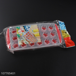 Hot sale flower shape silicone ice cube tray ice block mold