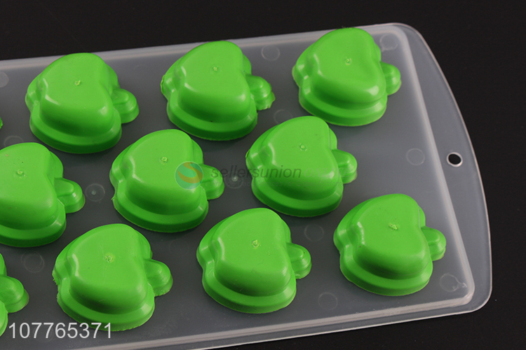 Low price apple shape silicone ice cube mould ice block mold