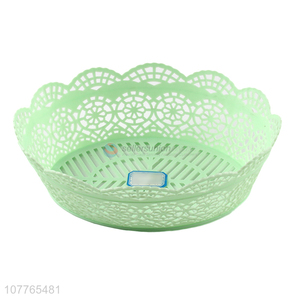 Low price stylish plastic storage basket desktop dry fruit tray