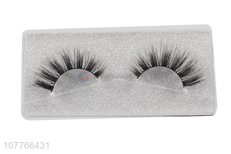 Wholesale women makeup tools 5D long purple box false eyelashes