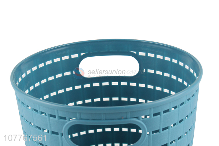 Hot sale multi-purpose plastic basket tabletop waste paper basket makeup organizer