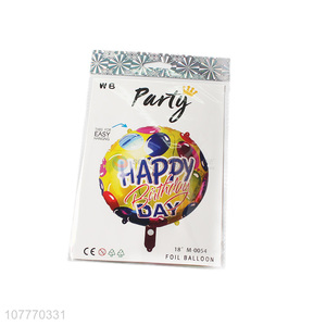 <em>Round</em> high quality birthday party foil balloon for decoration