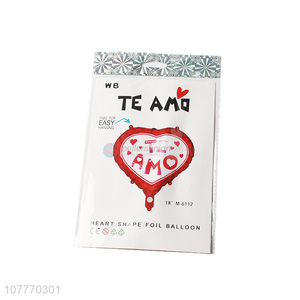 Fashion product heart shape foil balloon with low price