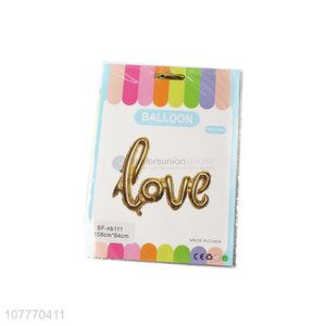 Top quality love letter foil balloon for wedding decoration