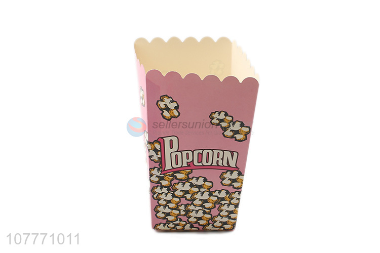 Printed food packaging box popcorn cup bucket 