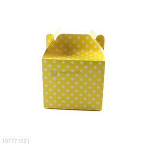 New design cube decorative paper dots candy boxes