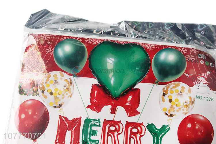 Christmas decorations for home merry christmas balloons set