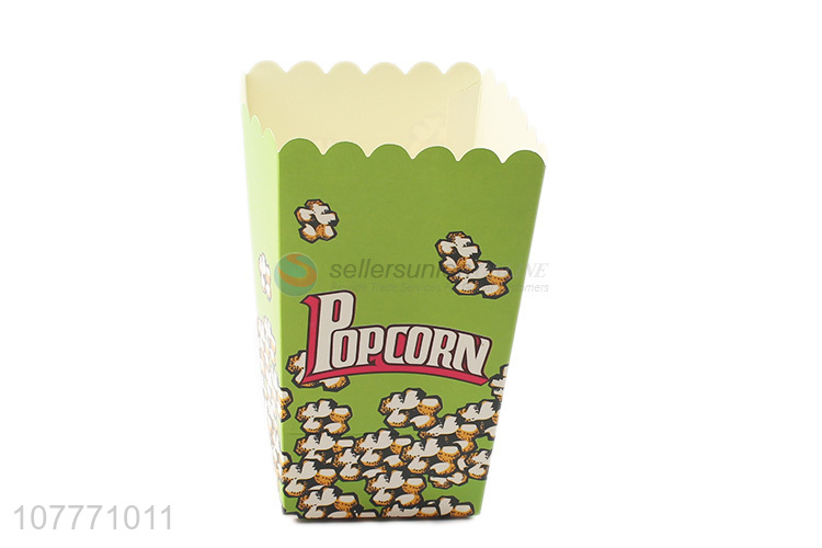 Printed food packaging box popcorn cup bucket 