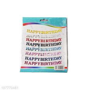 Happy birthday party banner flag kids favors party decoration
