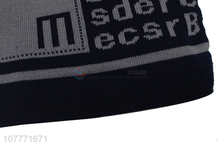 Factory wholesale outdoor printed letters sports knitted hat