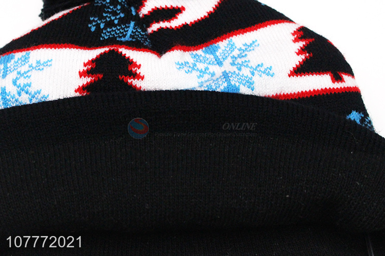 Factory direct outdoor export cold-proof men fur ball warm hat