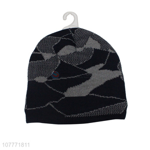 New <em>knit</em> <em>hat</em> outdoor sports cap pullover cap for men