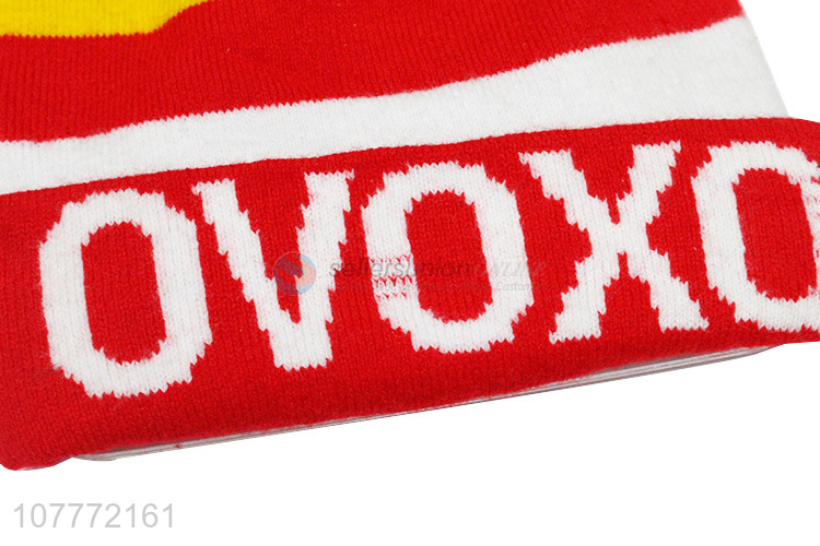 Hot sale utdoor sports leisure knitted hat warm woolen cap