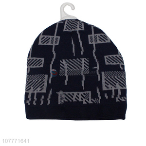 Good quality hedging cap winter <em>knit</em> <em>hat</em> with embroidery for men