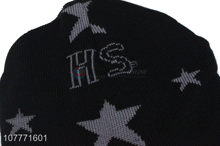Wholesale outdoor sports warm knitted hat for men